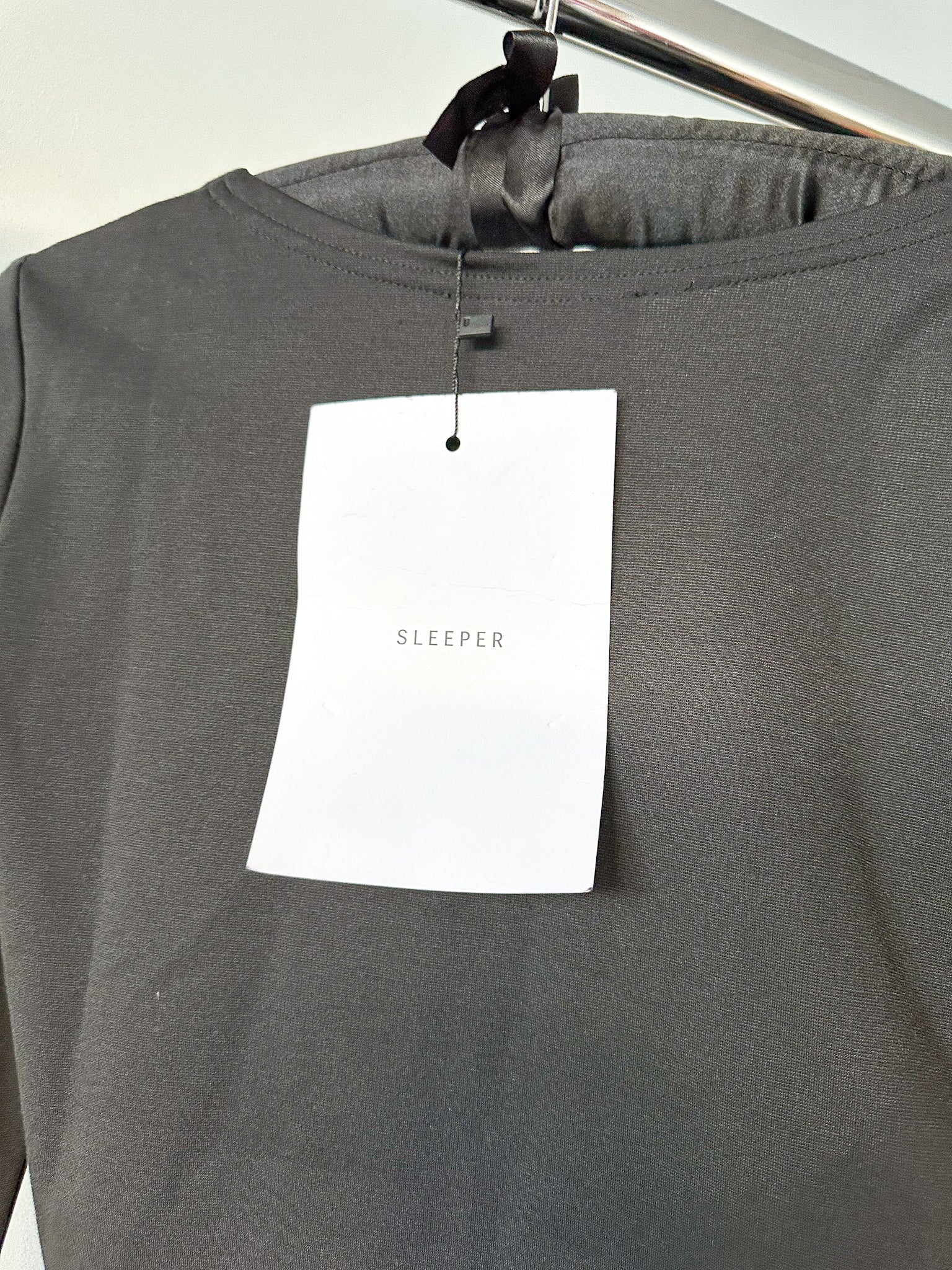 Sleeper The Weekend Chic Black Feather-Trim Pyjama Set