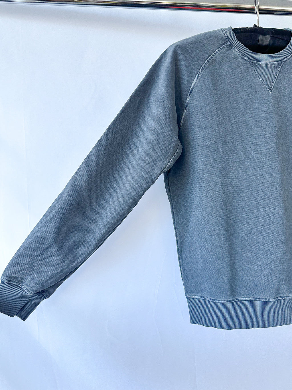 Nigel Cabourn Embroidered Arrow Crew Sweatshirt In Navy Oversized