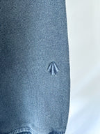 Nigel Cabourn Embroidered Arrow Crew Sweatshirt In Navy Oversized