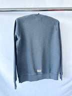 Nigel Cabourn Embroidered Arrow Crew Sweatshirt In Navy Oversized