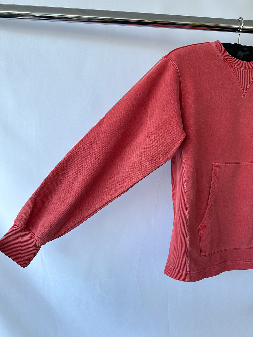 Nigel Cabourn Kangaroo Pocket USMC Red Training Sweatshirt Oversized
