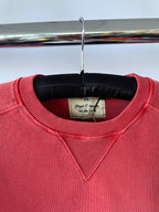 Nigel Cabourn Embroidered Arrow Crew Sweatshirt In Red Oversized