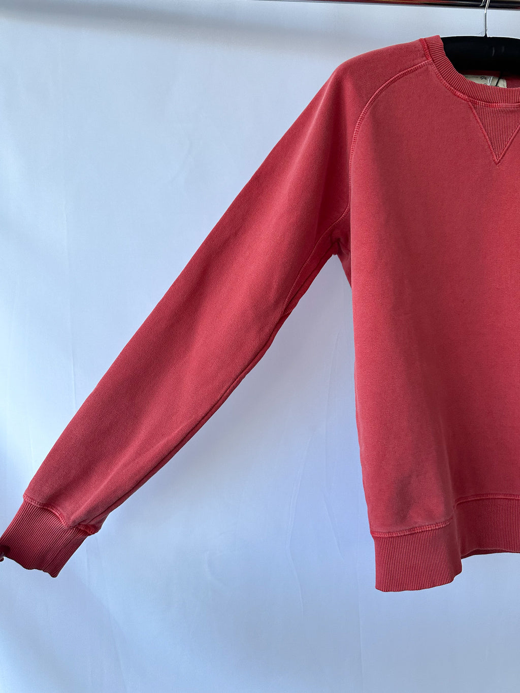 Nigel Cabourn Embroidered Arrow Crew Sweatshirt In Red Oversized