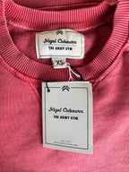 Nigel Cabourn Embroidered Arrow Crew Sweatshirt In Red Oversized