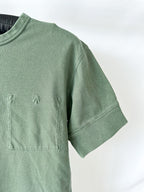 تي شيرت عسكري دنيم أزرق من Nigel Cabourn