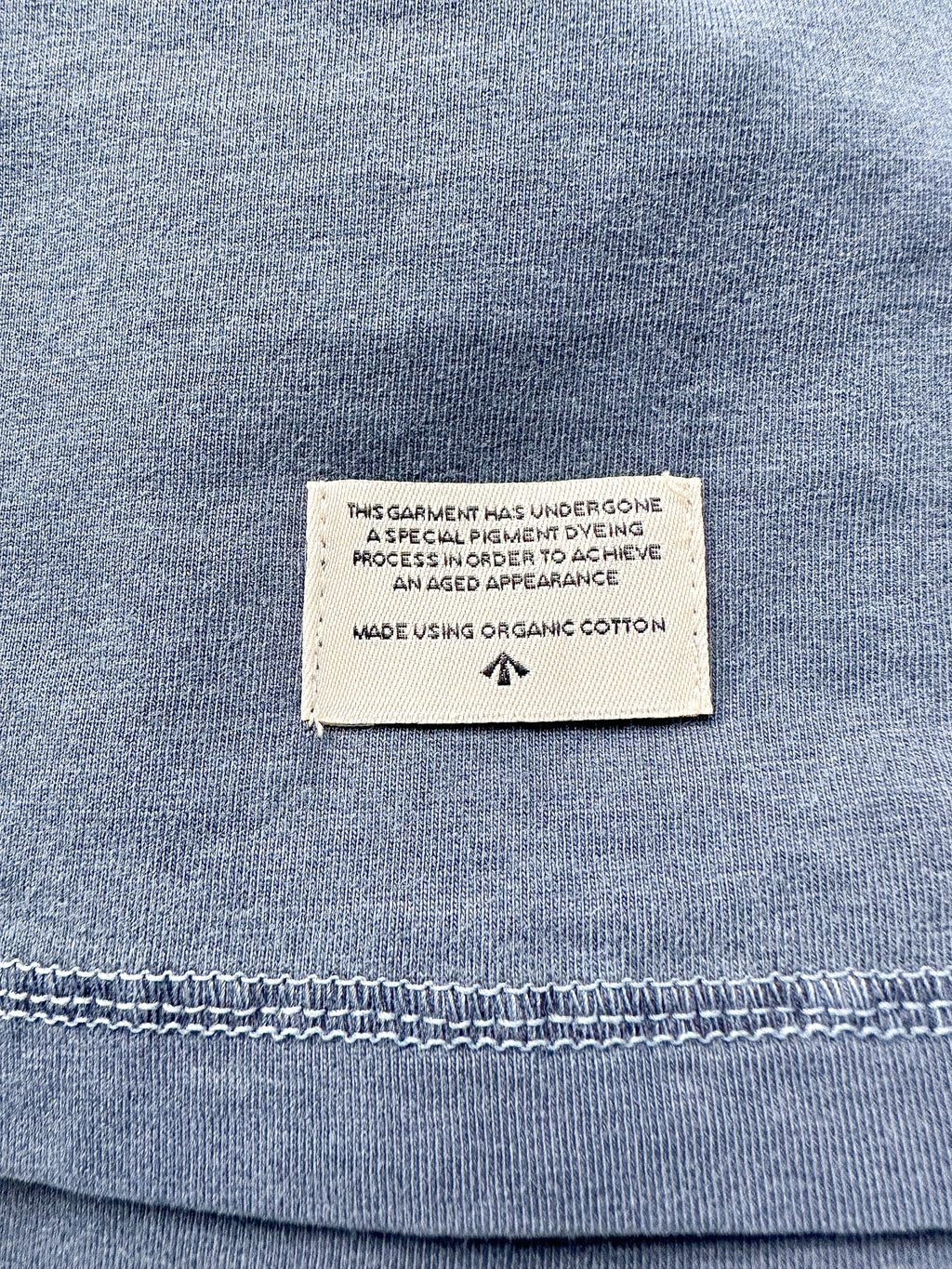 Nigel Cabourn Blue 데님 군사 티