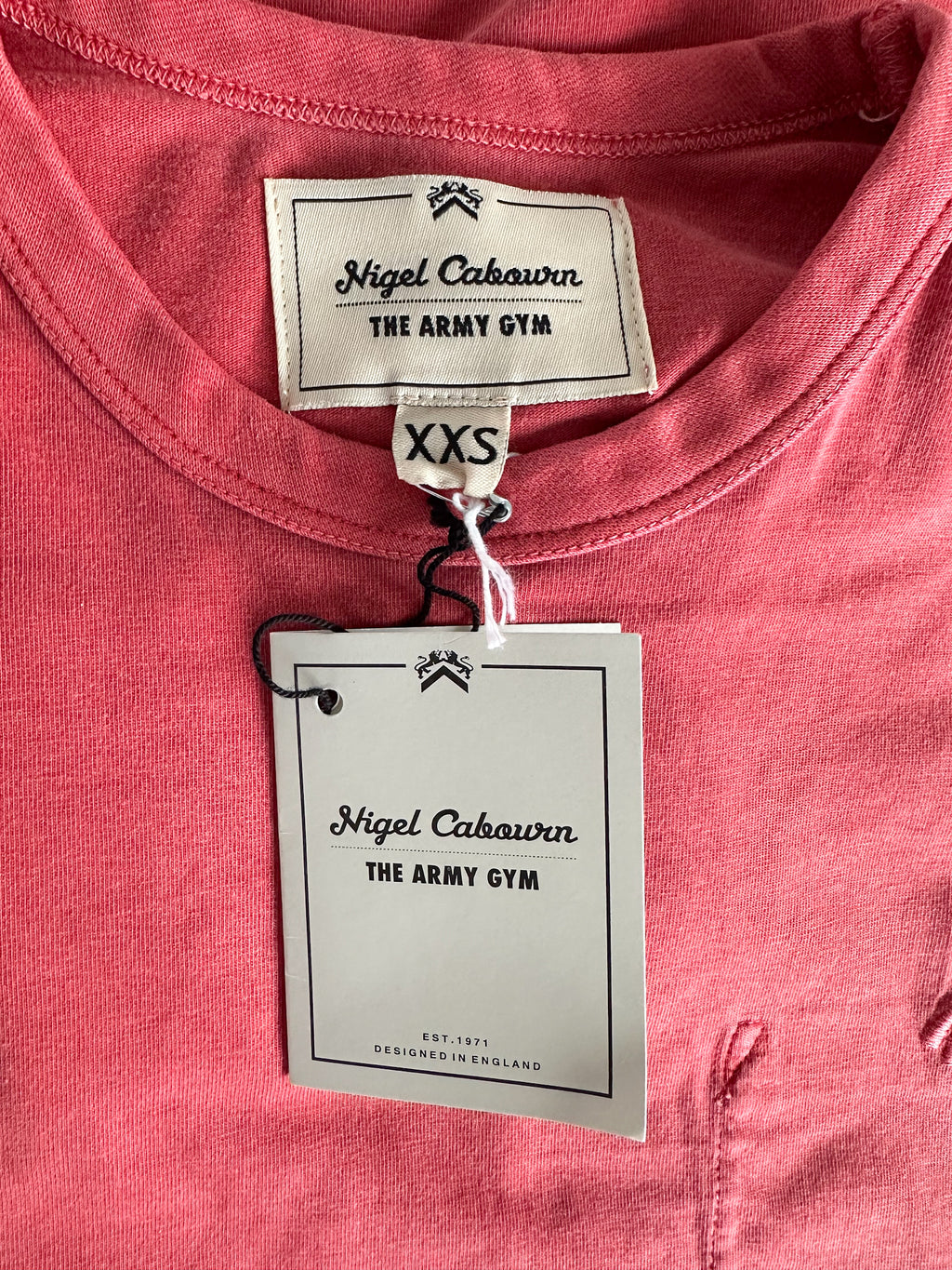 Найджел Каберн Синий джинсовый военный тройник