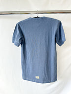 Nigel Cabourn Niebieska dżinsowa koszulka wojskowa