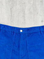 Drake's Fatigue Blue Cotton Corduroy Needlecord Shorts - House Of Huntington