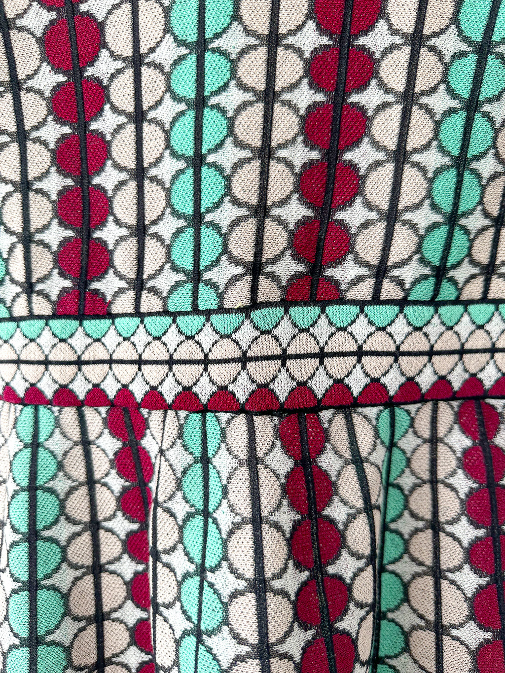 Missoni M Chevron Crochet Knit Multicolour Dress