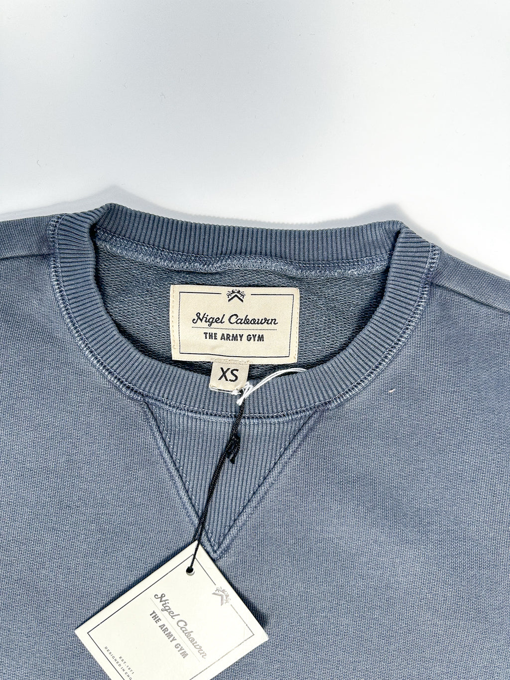 Nigel Cabourn Kangaroo Pocket USMC Navy Training Sweatshirt Oversized