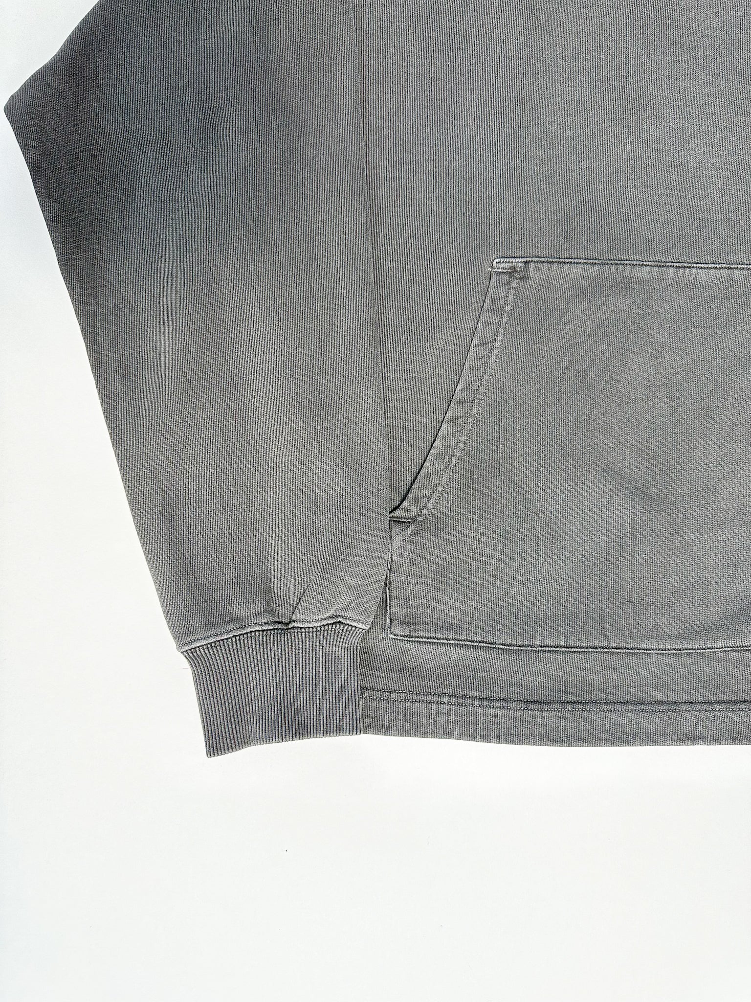 Nigel Cabourn Kangaroo Pocket USMC Black Training Sweatshirt Oversized