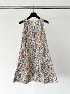 Marni Floral Print Pleat Hem Sleeveless Summer Dress