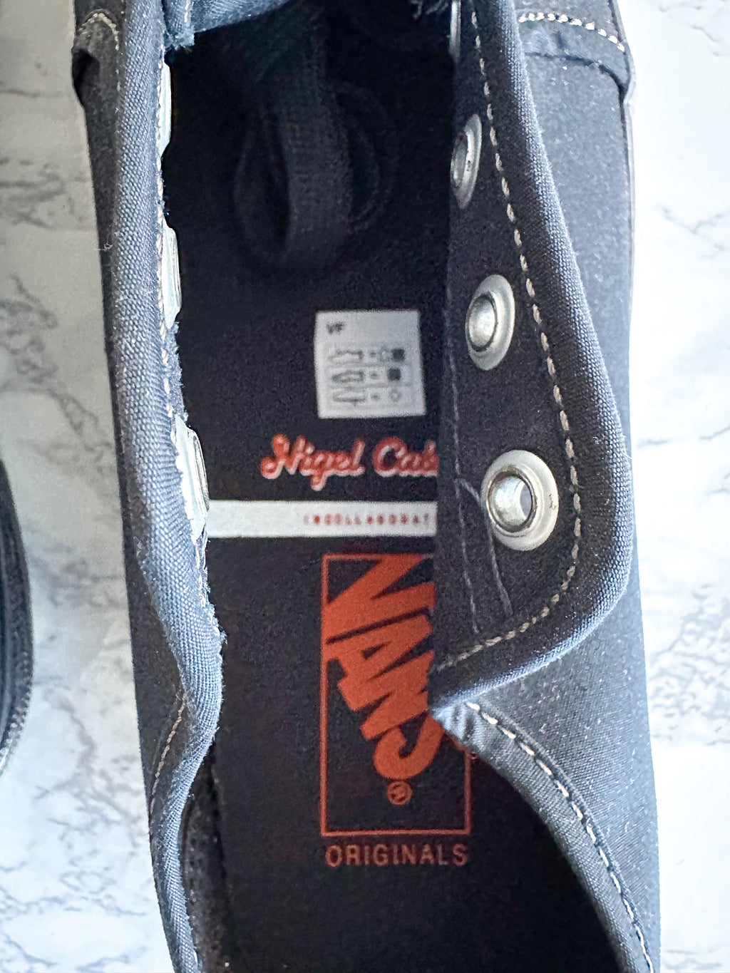 Nigel Cabourn UA OG STYLE 23 LX Ventile Black Navy Sneakers Trainers