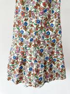Marni Floral Print Pleat Hem Sleeveless Summer Dress