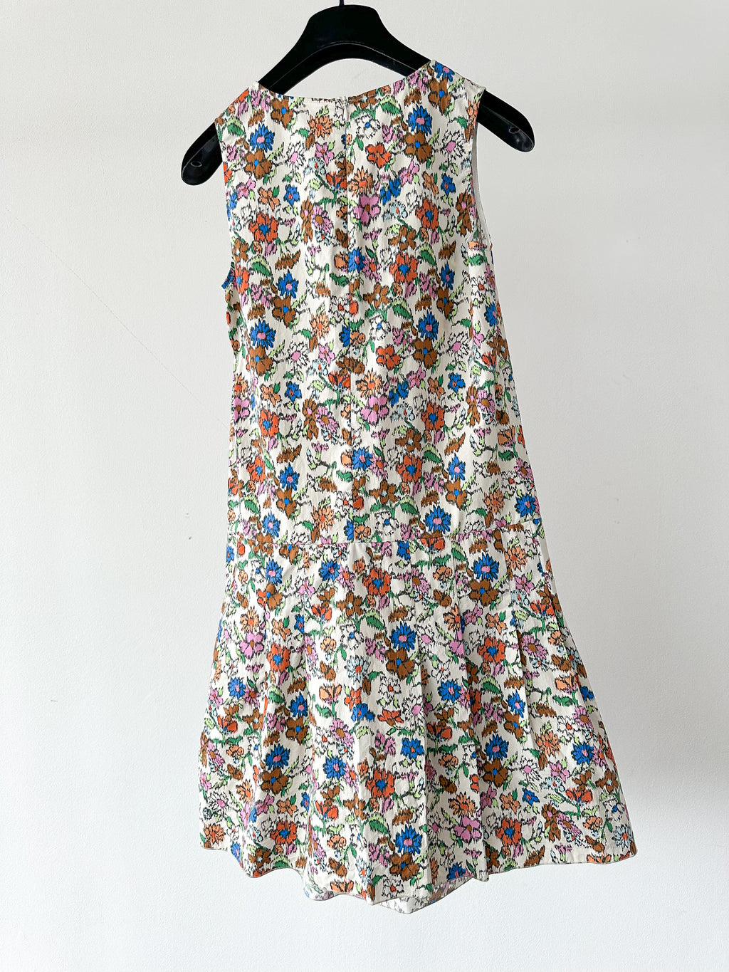 Marni Floral Print Pleat Hem Sleeveless Summer Dress