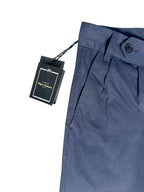 Nigel Cabourn P3 US Poplin Slim Leg Chino Pants Trousers In Navy Blue