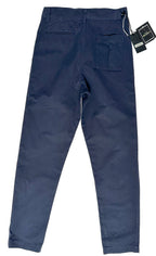 Nigel Cabourn P3 US Poplin Slim Leg Chino Pants Trousers In Navy Blue