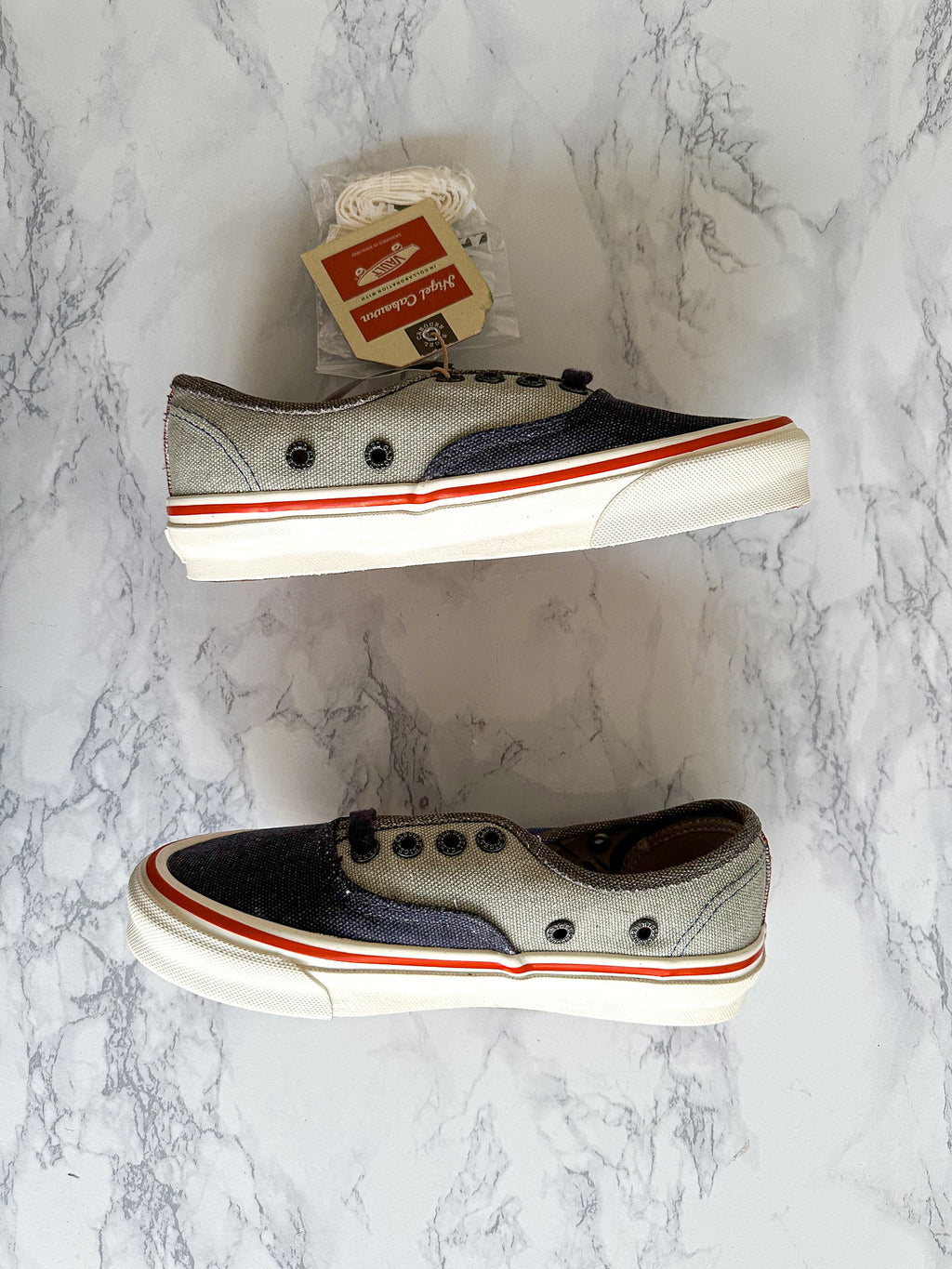 Nigel Cabourn x OG Authentic LX 'Crazy Navy Mix' Trainers