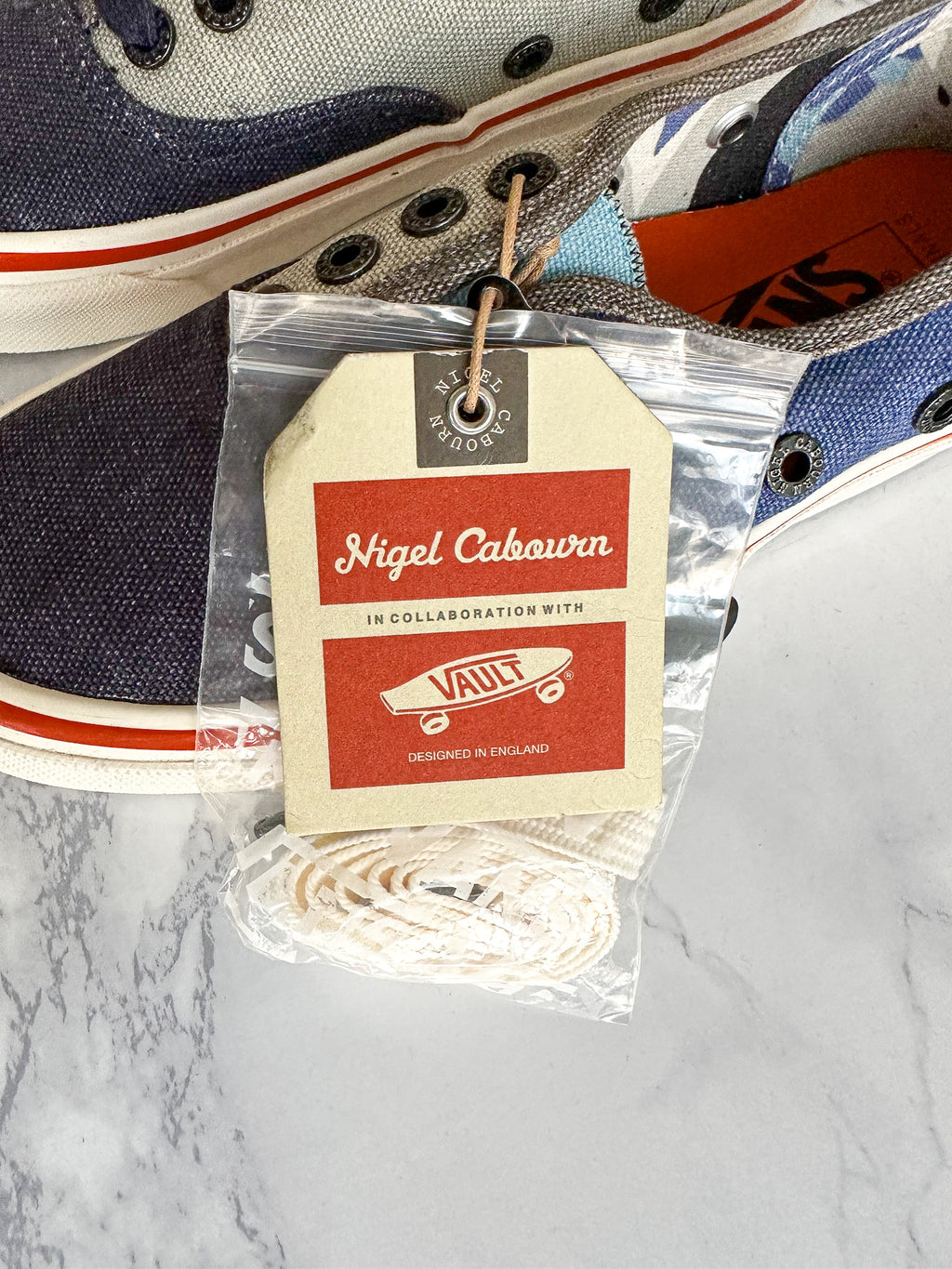 Nigel Cabourn x OG Authentic LX 'Crazy Navy Mix' Trainers