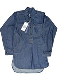 Yarmouth Oilskins Pullover Smock Shirt In Denim