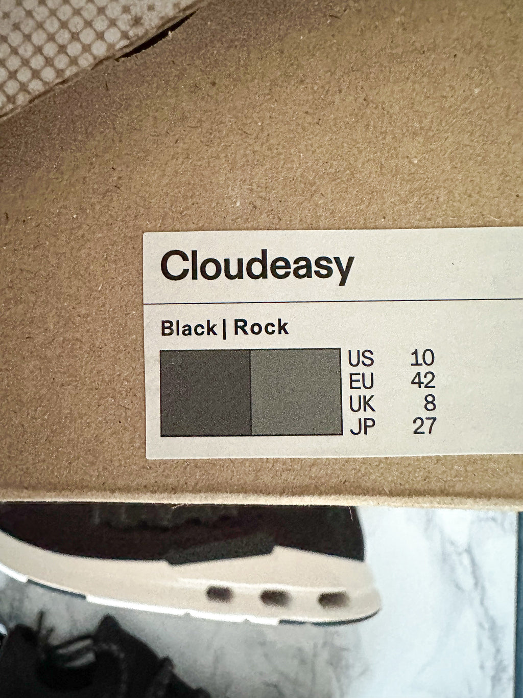 On Running Cloudeasy Black Rock Sneakers