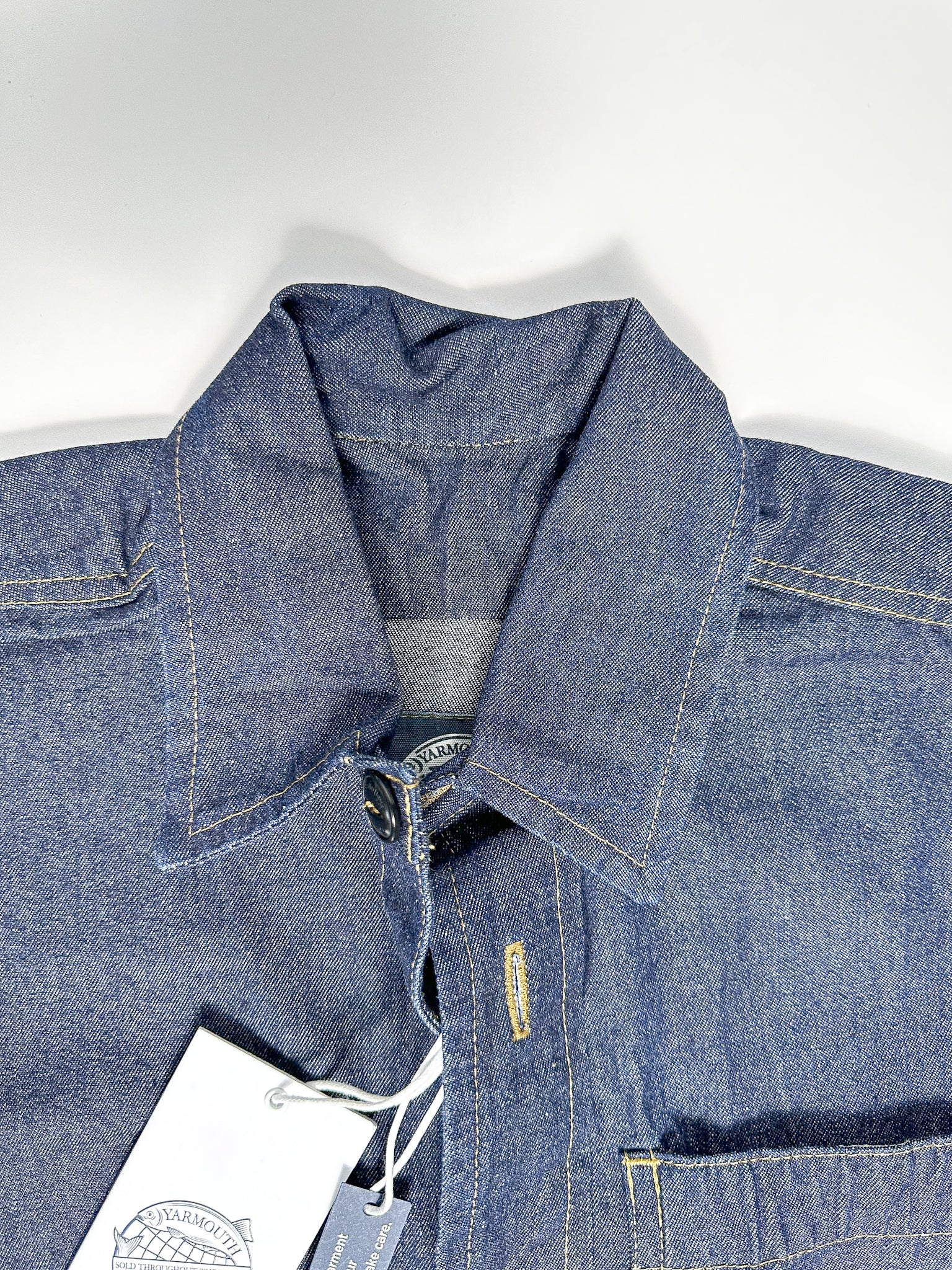 Yarmouth Oilskins Pullover Smock Shirt In Denim