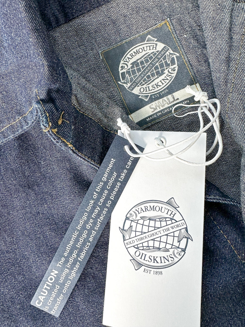 Yarmouth Oilskins Pullover Smock Shirt In Denim