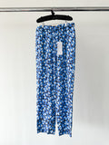 Marni Blue Ditsy Floral Drawstring Waist Pants Trousers