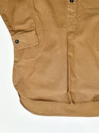 Yarmouth Oilskins Pullover Smock Shirt In Brown