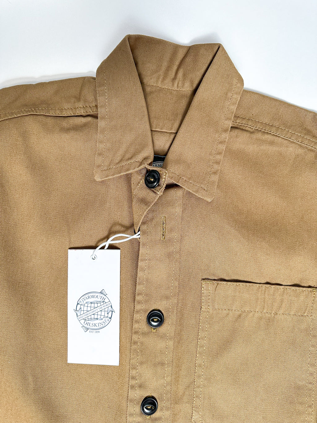 Yarmouth Oilskins Pullover Smock Shirt In Brown