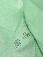Marni Green Cotton Ruched Detail Babydoll Smock Top