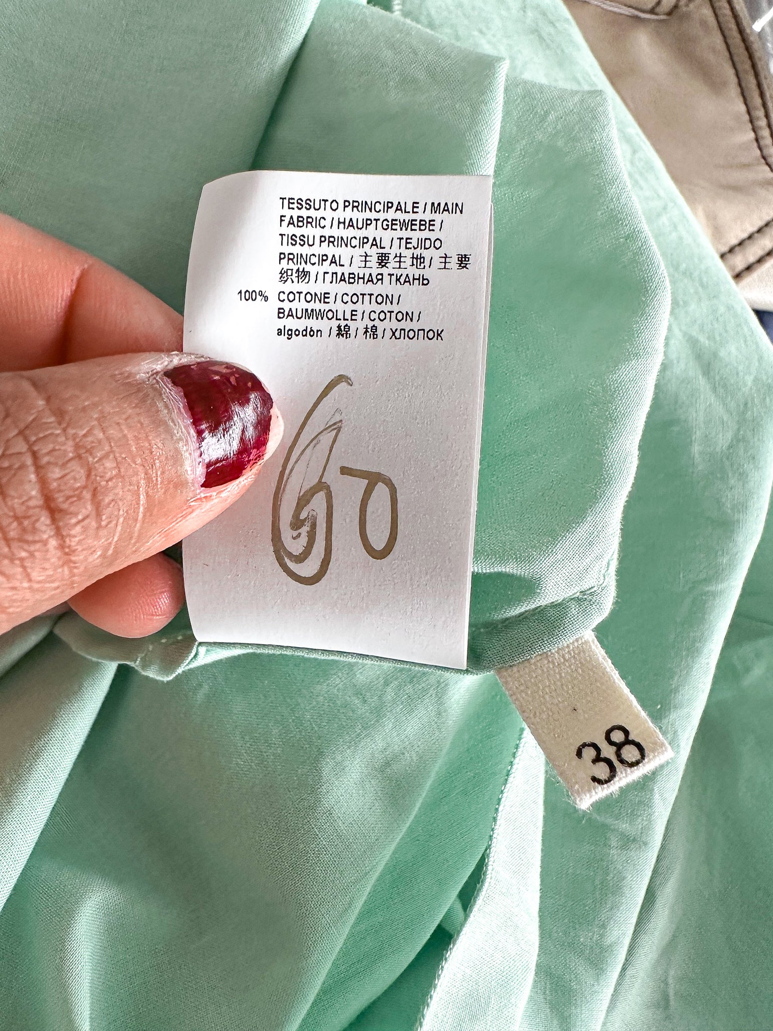 Marni Green Cotton Ruched Detail Babydoll Smock Top