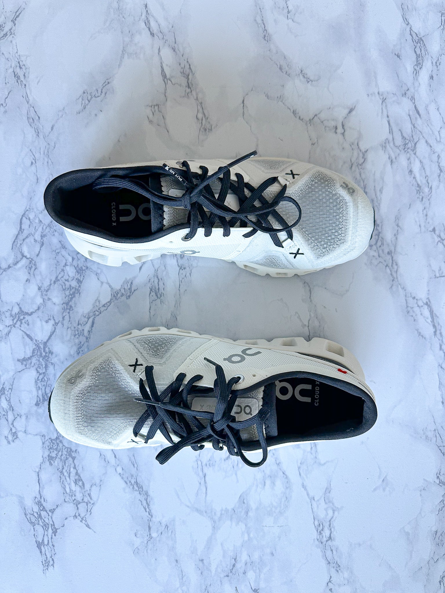 On Running Cloud X3 Sneakers In Black White