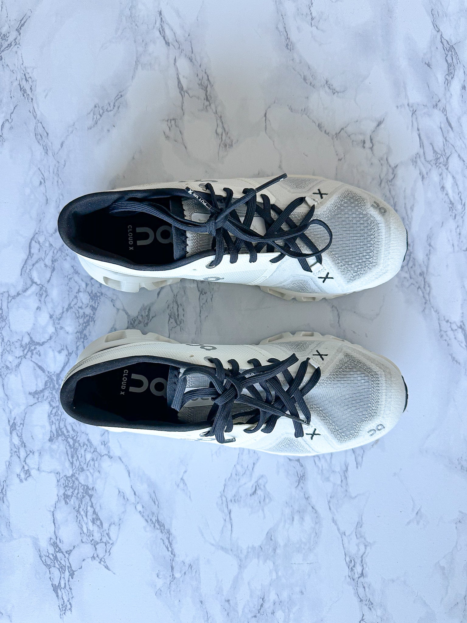 On Running Cloud X3 Sneakers In Black White