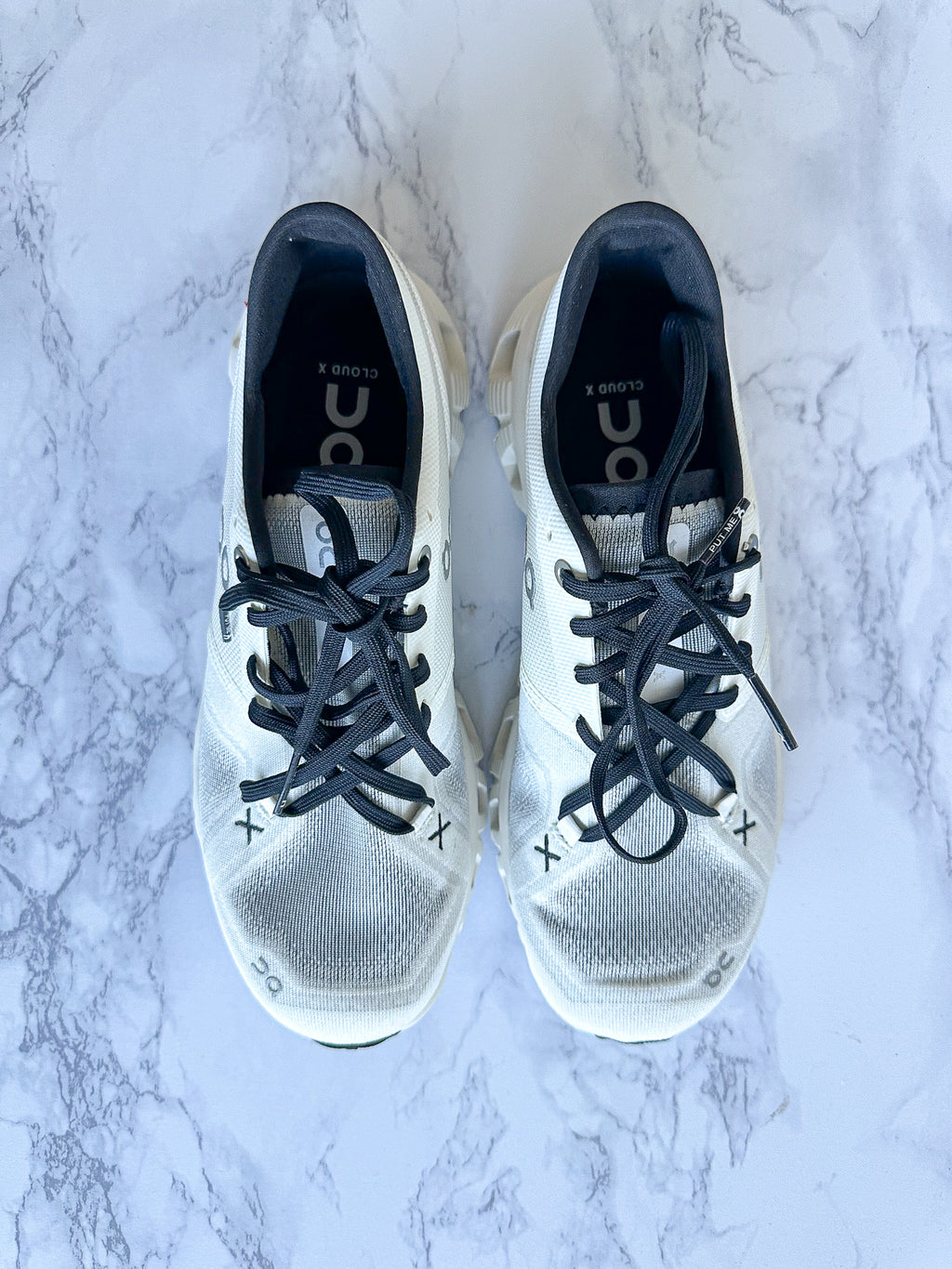 On Running Cloud X3 Sneakers In Black White