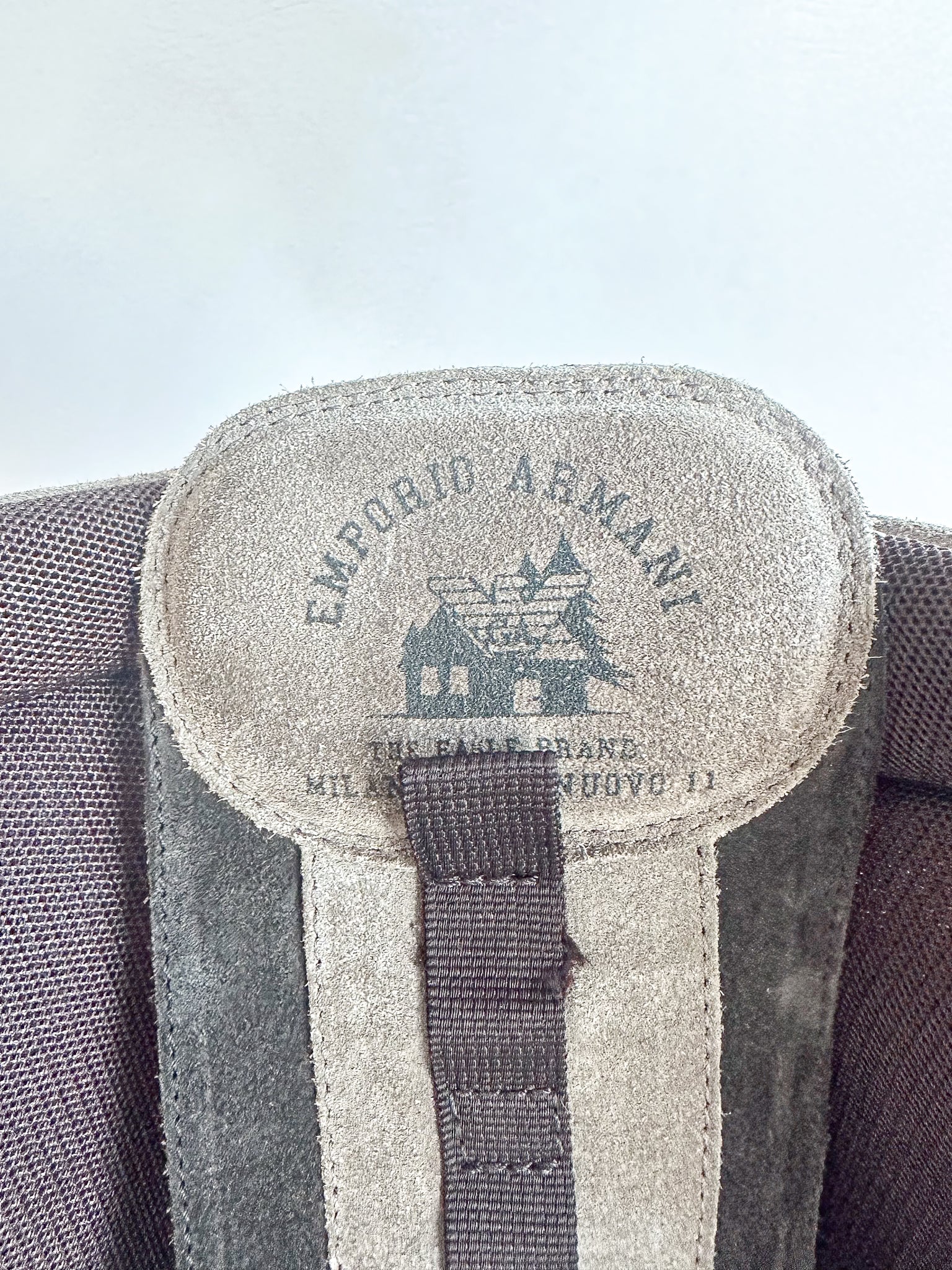 Emporio Armani Red Checked Wool Winter Suede Boots