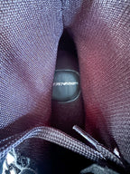 Emporio Armani Red Checked Wool Winter Suede Boots