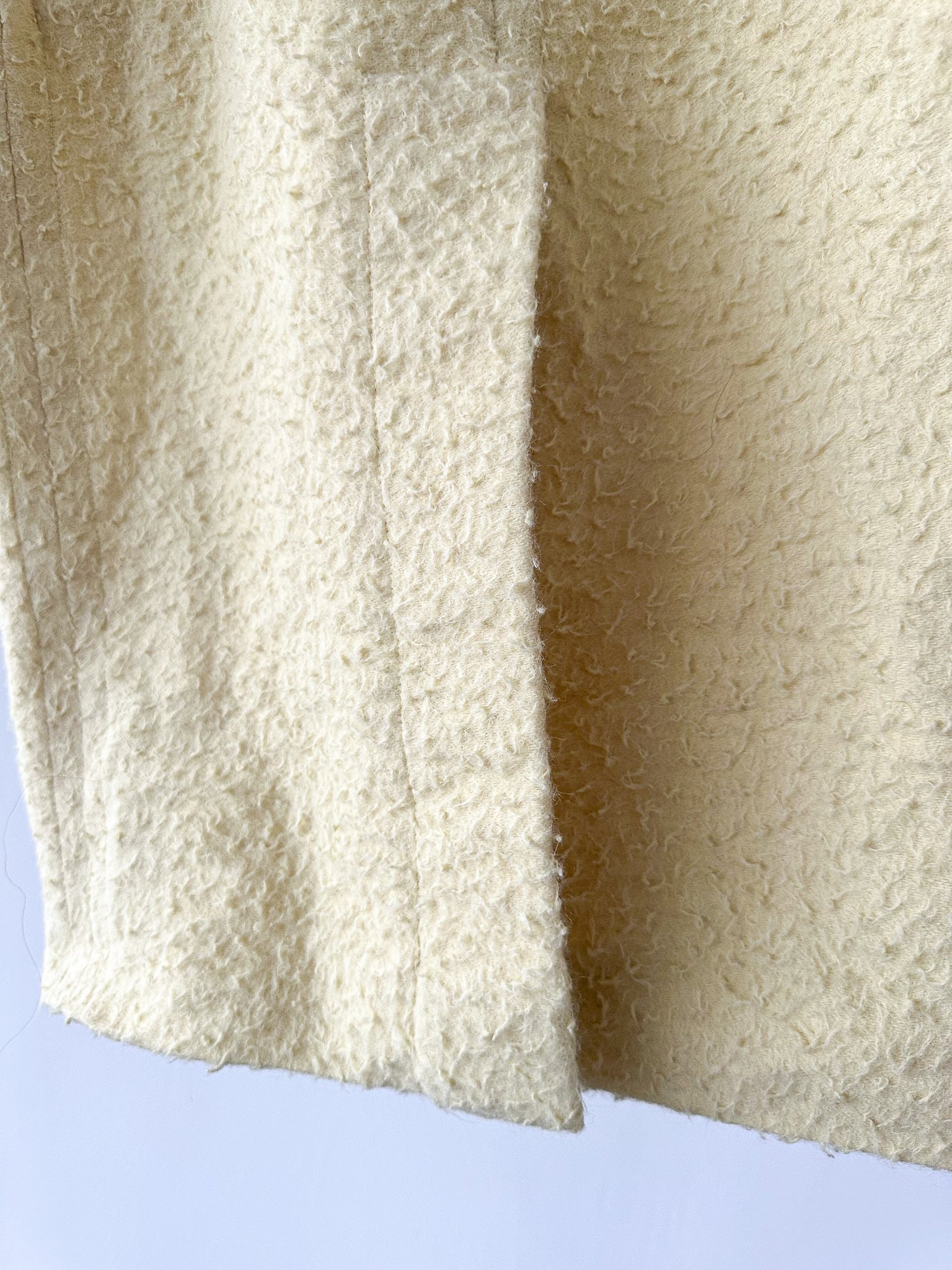 Marni Lemon Yellow Wooly Pencil Skirt