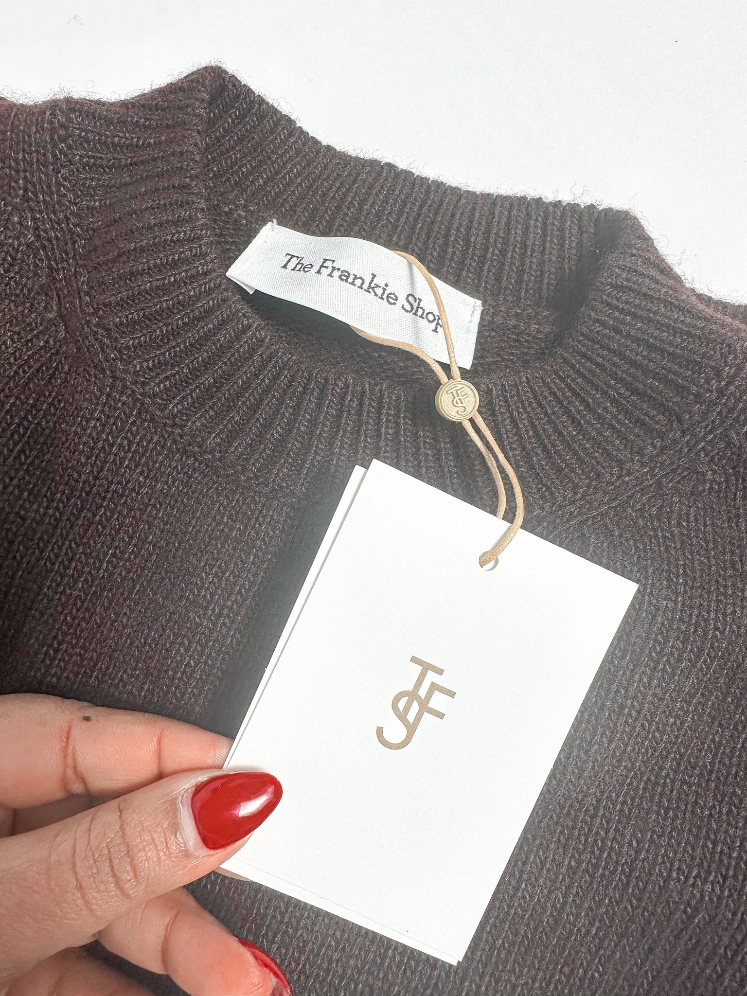 The Frankie Shop Maxime Wool Cashmere Blend Sweater Jumper Dress