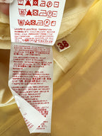 Marni Lemon Yellow Button Detail Cotton Linen Trousers