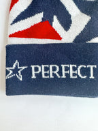 Perfect Moment Bobble Knit Ski Star Print Logo Beanie Hat