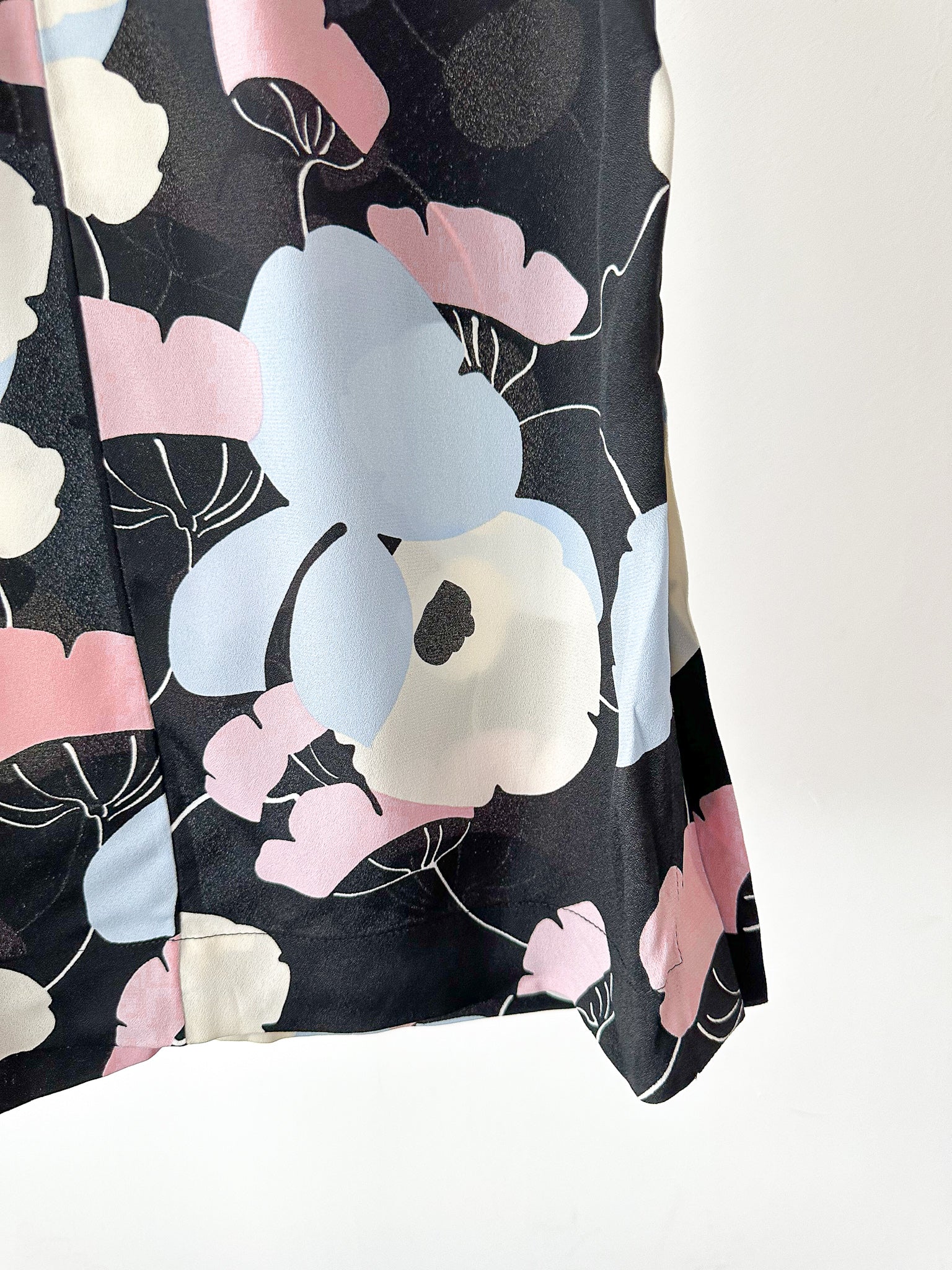 Marni Blue Floral Cap Sleeve Dress