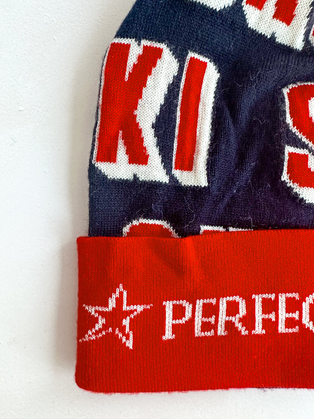Perfect Moment Bobble Knit Ski Print Logo Beanie Hat