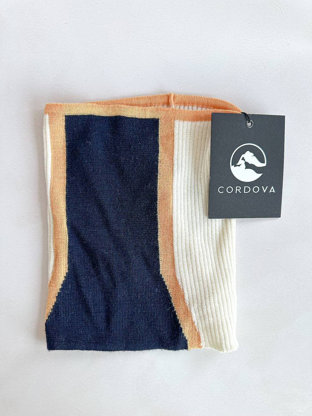 Cordova Geilo Buff Ribbed Merino Wool Neck Scarf