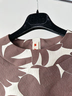 Marni Brown Floral Woven Print Blouse