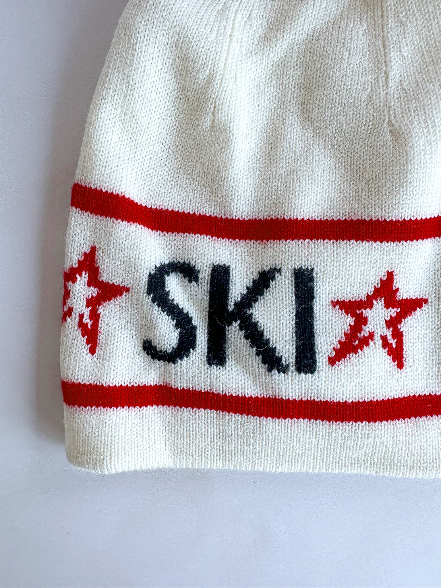 Perfect Moment Ski Bobble Embellished Wool Beanie Hat