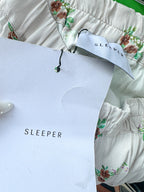 Sleeper Floral Blossom Print Elastic Waist Summer Trousers