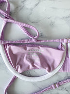 Frankies Bikini Campbell Plisse Wisteria Purple Bikini Top
