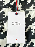 Perfect Moment Aurora Houndstooth Black & White High Waist Flare Ski Pants Trousers